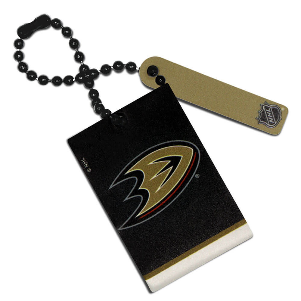 Anaheim Ducks Rectangle Chain Keychain Style A