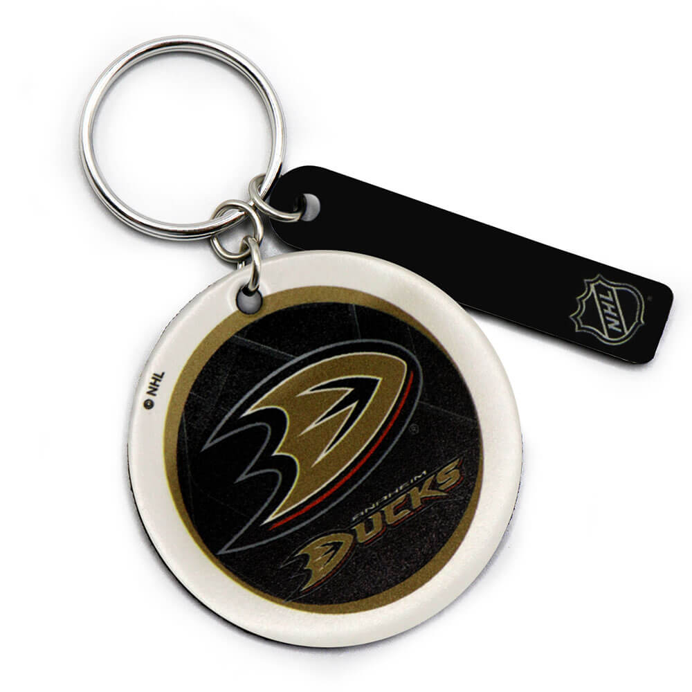 Anaheim Ducks Round Key Ring Keychain