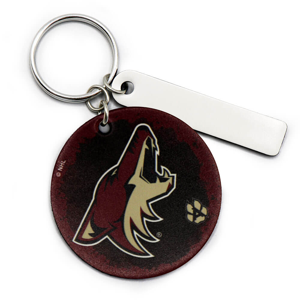 Arizona Coyotes Round Key Ring Keychain