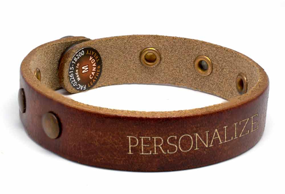 Studded Personalized Wristband