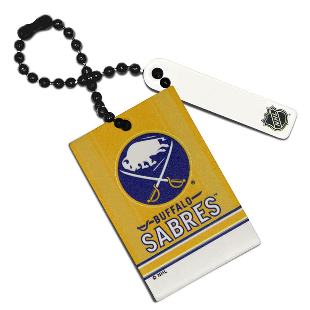 Buffalo Sabres Rectangle Chain Keychain Style A