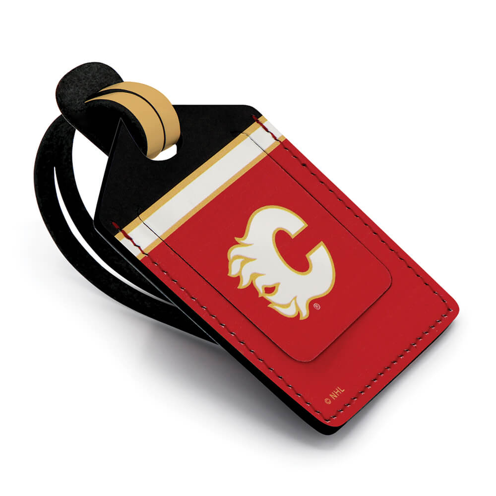 Calgary Flames Stitched Luggage Tag