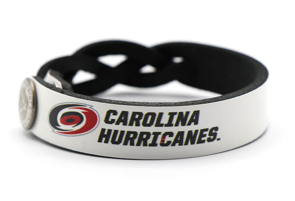 Carolina Hurricanes Braided One Side Bracelet Style A