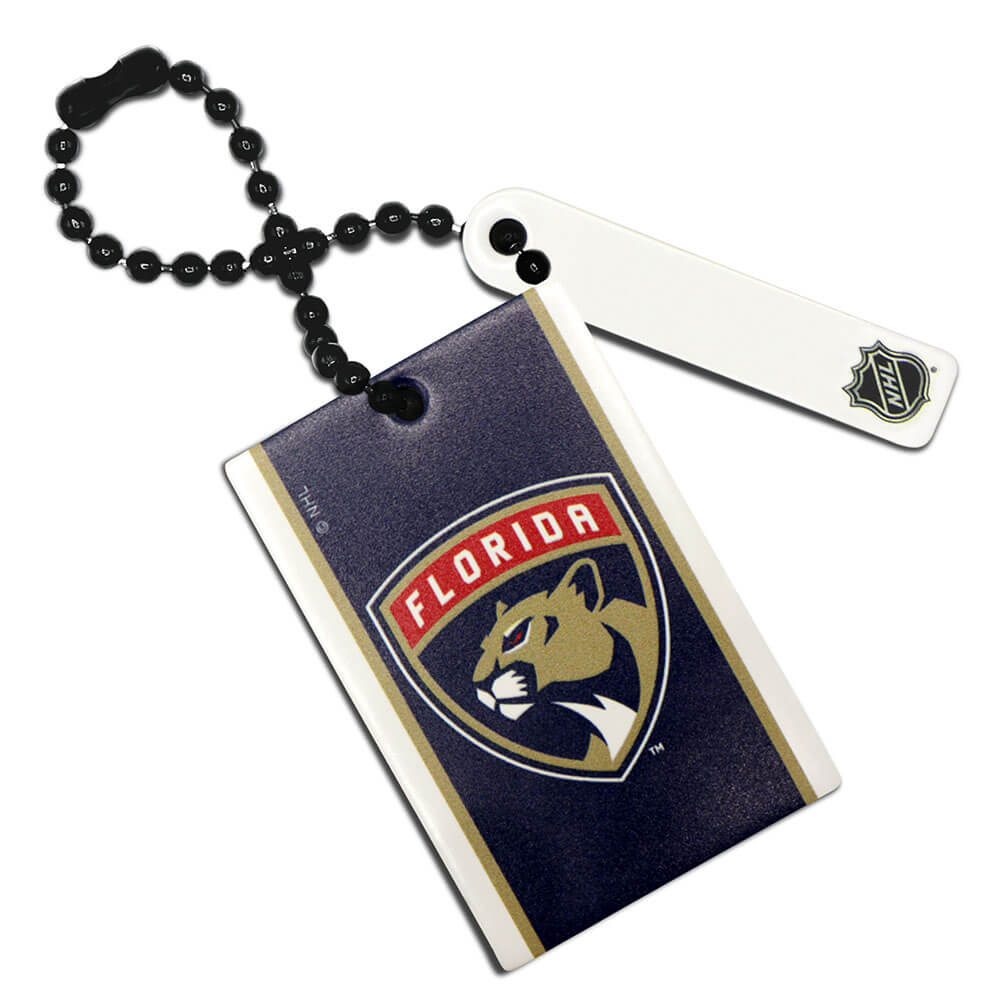 Florida Panthers Rectangle Chain Keychain Style A