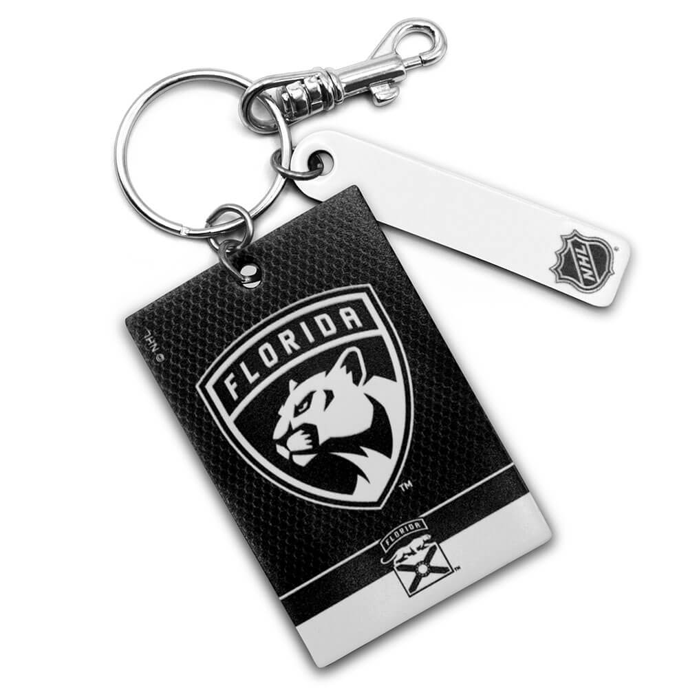 Florida Panthers Rectangle Key Ring Keychain