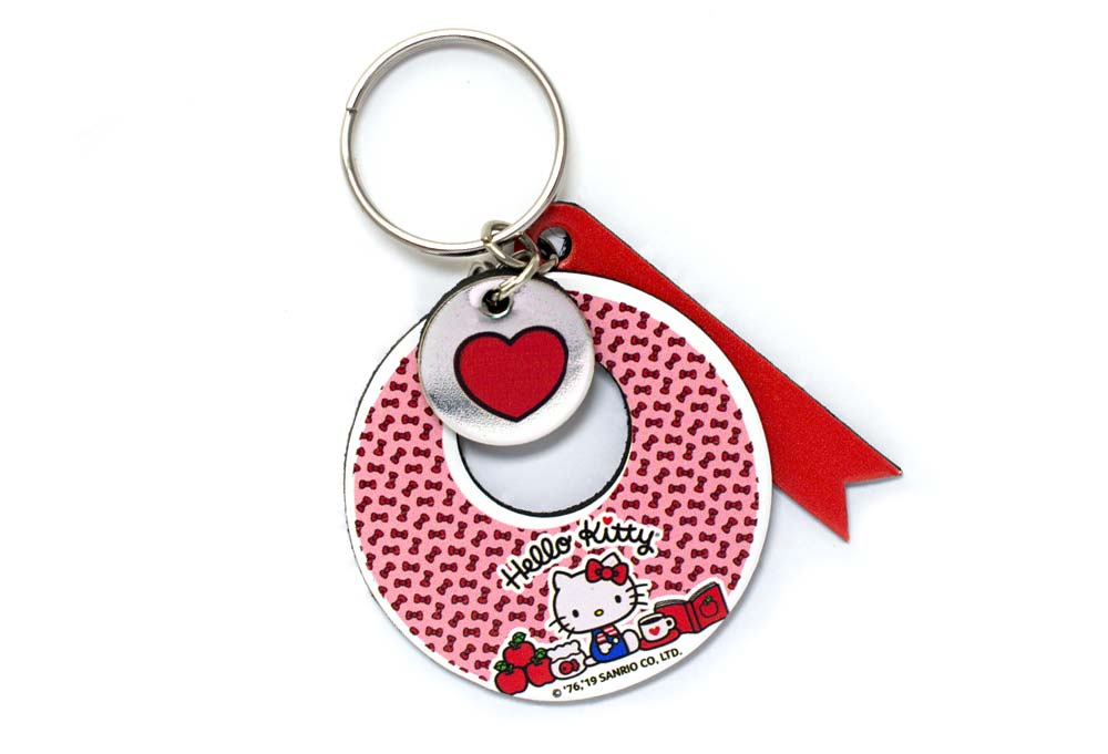 Hello Kitty Bows Circle Keychain