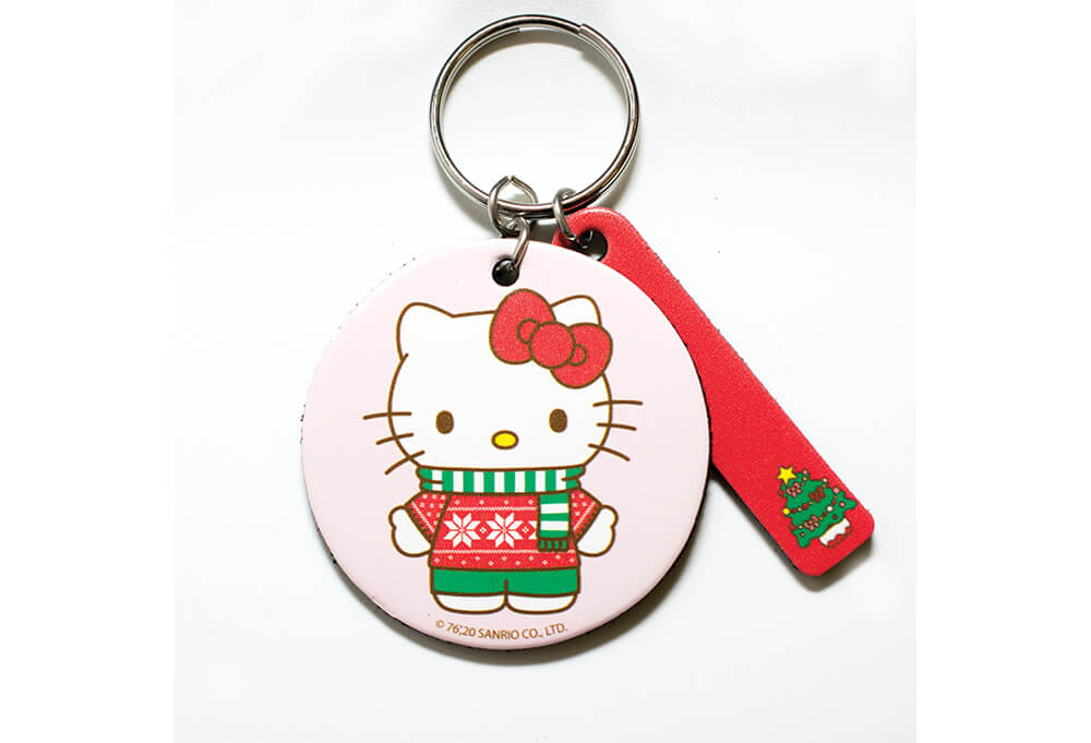 Hello Kitty Christmas Round Keychain