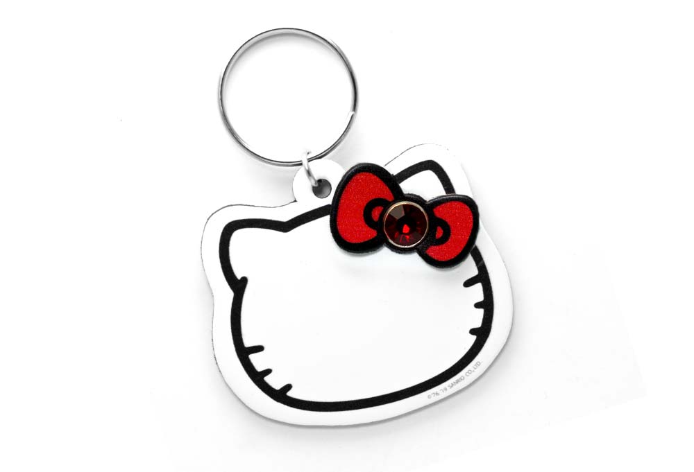 Hello Kitty Personalized Bow Keychain