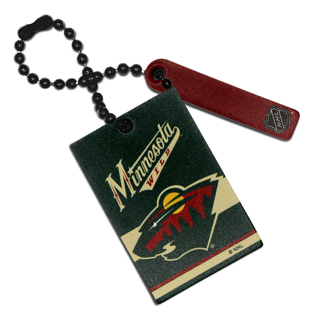 Minnesota Wild Rectangle Ball Chain Keychain