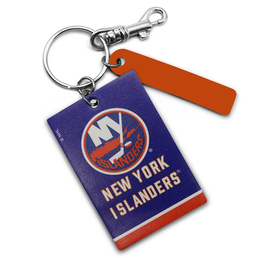 New York Islanders Rectangle Key Ring Keychain
