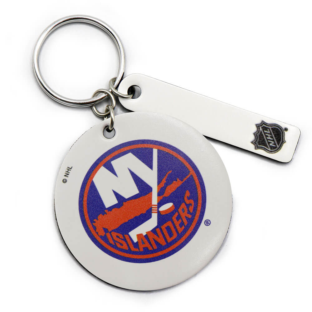 New York Islanders Round Ring Keychain Style A