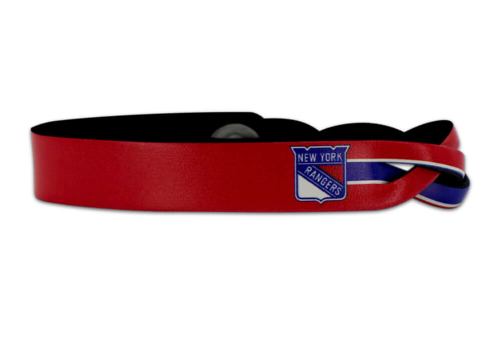 New York Rangers Braided One Side Bracelet