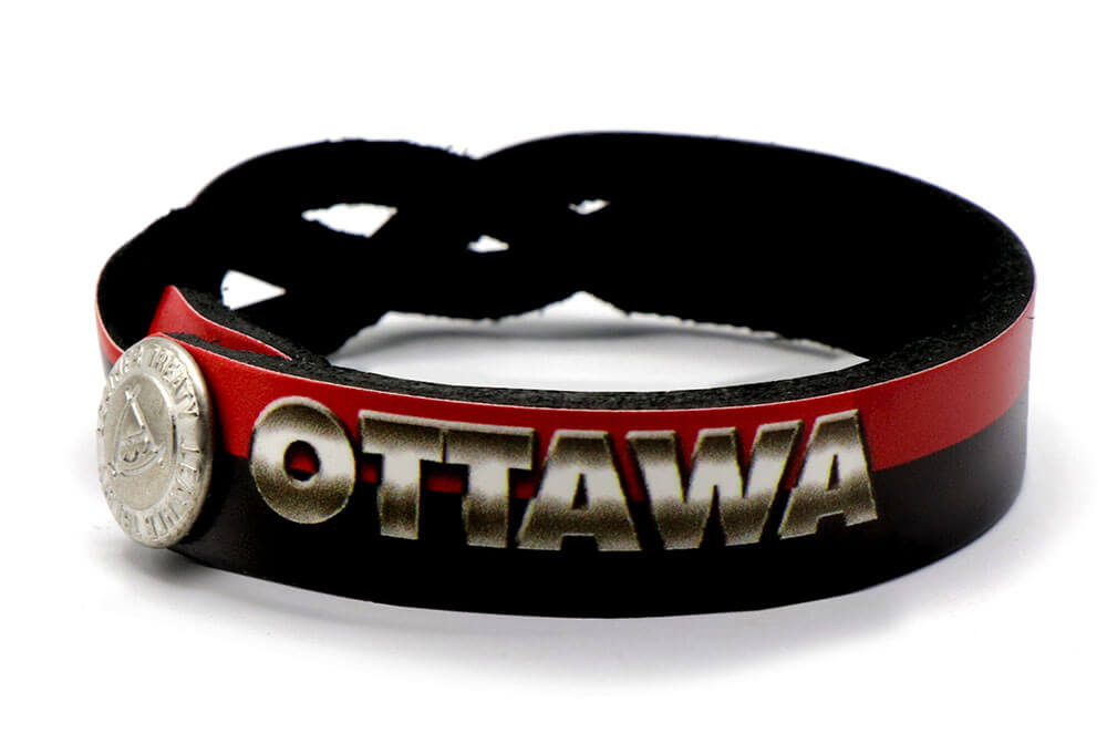 Ottawa Senators Braided One Side Bracelet