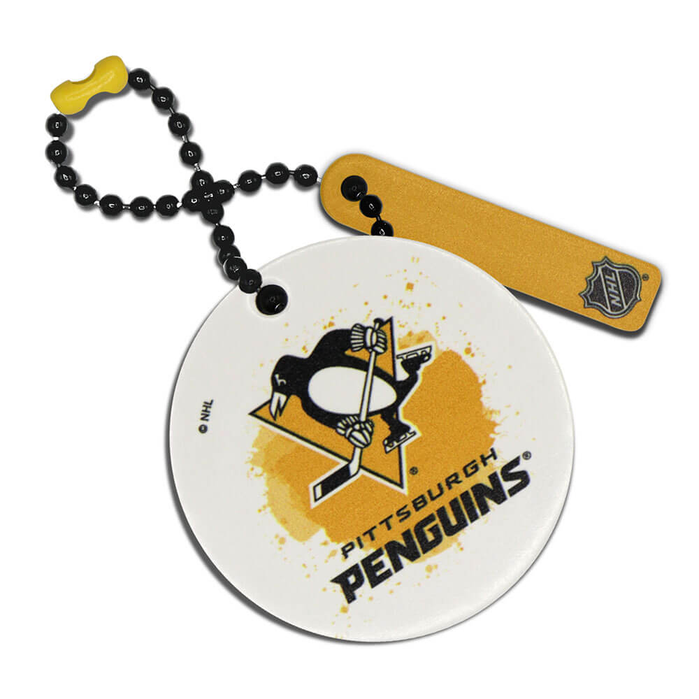 Pittsburgh Penguins Round Ball Chain Keychain