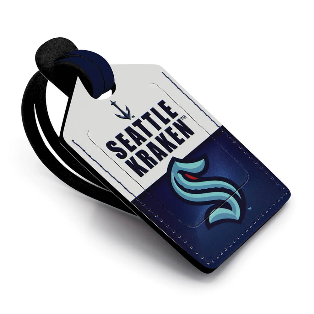 Seattle Kraken Stitched Luggage Tag
