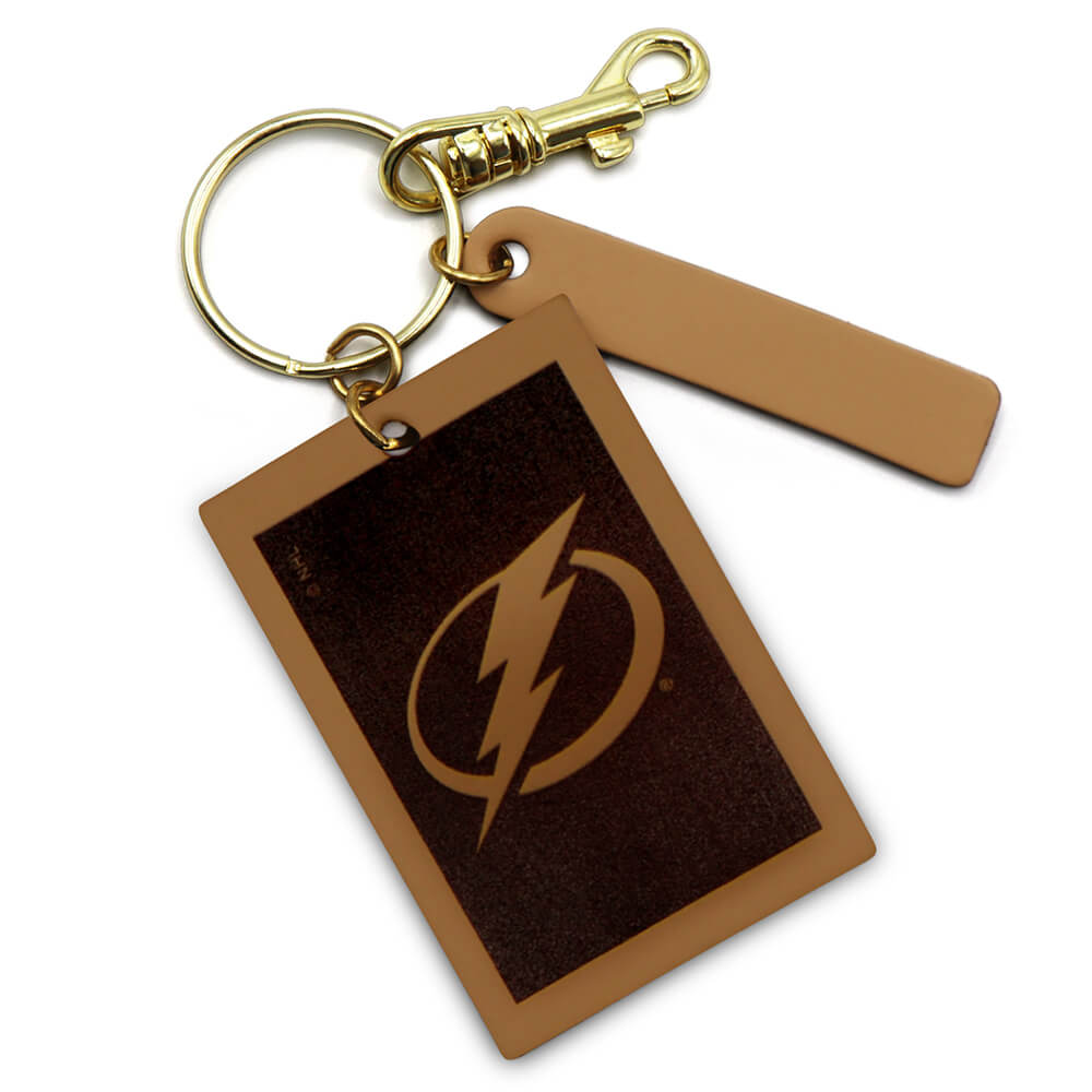 Tampa Bay Lightning Rectangle Key Ring Keychain