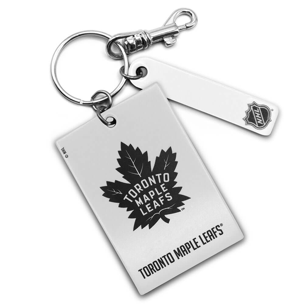 Toronto Maple Leafs Rectangle Key Ring Keychain