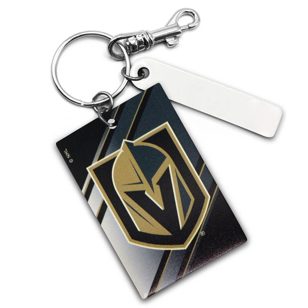 Vegas Golden Knights Rectangle Key Ring Keychain
