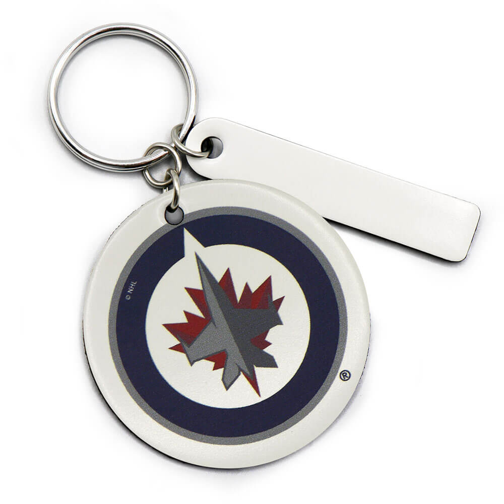 Winnipeg Jets Round Key Ring Keychain
